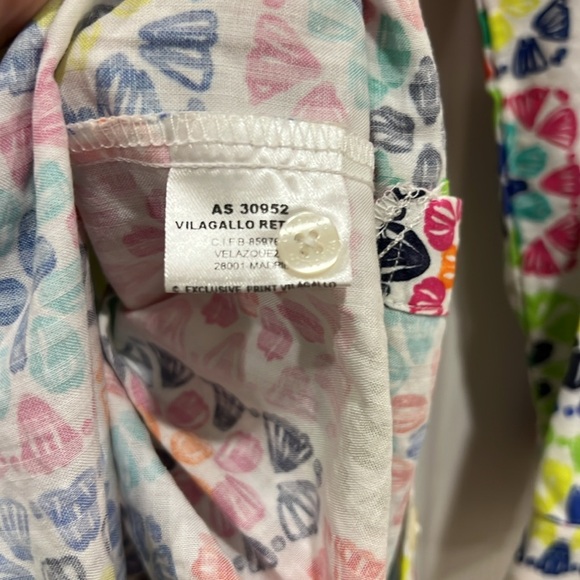 VILAGALLO Amina Dress Womens Multicolor Patchwork Size Large - Picture 8 of 9